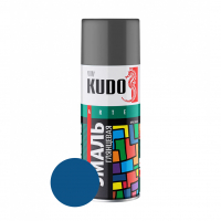 Эмаль аэрозольная KUDO KU-1011 алкидная, синяя 520 мл