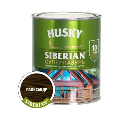 Суперлазурь для дерева Husky Siberian, Палисандр (0,9 л)