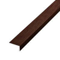 Угол отделочный ПВХ арочный 20х12 мм 2,7 м, Венге черный
