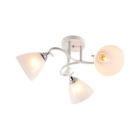 Люстра 3 плафона XA1601/3 WH+CR белый/хром