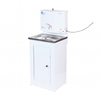 Умывальник дачный электрический 15 л, нержавеющая мойка, белый