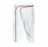 Пленочная дверь Matrix на молнии 220х120 см, с малярной лентой (88758)