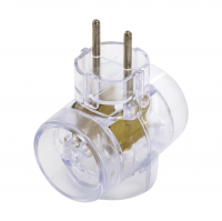 Разветвитель Ремоколор 3 гнезда б/з, прозрачный (89-0-094)