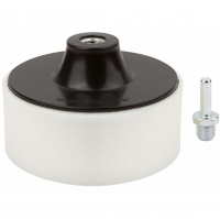 Круг полировальный FIT поролоновый 125 мм гайка М14 + переходник для дрели