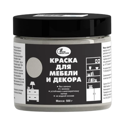 Краска для мебели и декора Льняной, НБХ (0,5 кг)