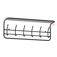 Вешалка настенная ЗМИ ВСП7 с полкой, черный