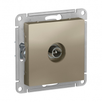 Розетка Schneider Electric AtlasDesign TV скрытой установки без рамки, шампань (ATN000593)