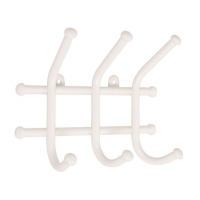 Вешалка настенная Норма-3 крючка, белый