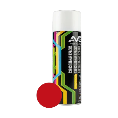 Эмаль аэрозольная AVG акриловая RAL 3020, красный 380 г