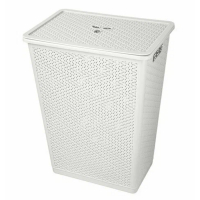 Корзина для белья 48 л Wenge, светло-серый