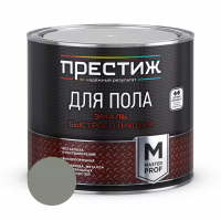 Эмаль для пола Престиж акриловая быстросохнущая, Серая 1,9 кг