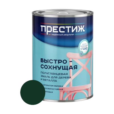 Эмаль акриловая Престиж с ароматом яблока, зеленая 0,9 кг