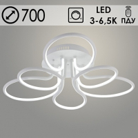 Люстра светодиодная Росток DK06009A/3+3 PR WH белый с ПДУ