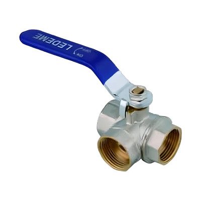 Кран 3-х проходной 3/4" Ledeme L272