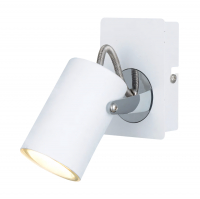 Спот Росток L08006/1 WT+CR белый/хром