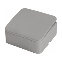 Выключатель София 1-клавишный открытой установки, серебро MSW10-10-03