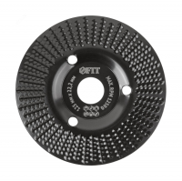Диск обдирочный FIT по дереву 125 мм наклонный, средняя насечка (39525)