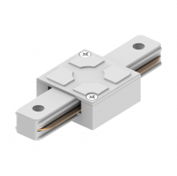 Коннектор для шинопровода Feron LD1006 прямой, белый