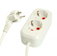 Удлинитель Stekker Home 2 гнезда 3 м с заземлением, белый (HM06-21-03)