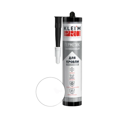 Герметик Kleim Pro силиконовый для кровли, белый 280 мл