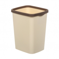 Ведро для мусора Tandem 9 л с фиксатором, слоновая кость/шоколад