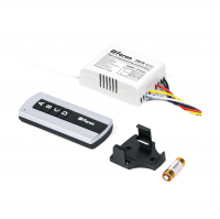 Выключатель дистанционный Feron ТМ78 1000Вт 4-х канальный 30м с пультом управления, черный/серебро