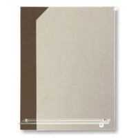 Зеркало Отражение с полкой 500х650