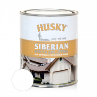 Краска акриловая для дерева  HUSKY SIBERIAN, белая база А 0,9 л