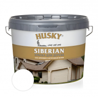 Краска акриловая для дерева  HUSKY SIBERIAN, белая база А 2,7 л