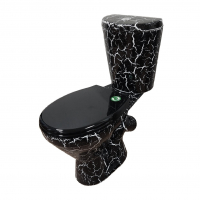 Унитаз-компакт Элегант черный кракелюр, Rosa