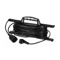 Удлинитель на рамке Jett 1 гнездо 30 м, черный (2х1,5 мм²)