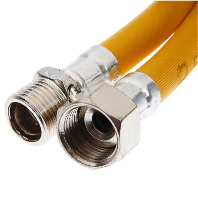 Шланг <b>газовый</b> ПВХ желтый 1/2" гайка/штуцер (5,0 м)
