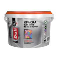 Краска акриловая Рогнеда DALI для всех типов обоев, белая база A 5 л