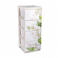 Комод пластиковый Альтернатива Орхидея М2059 4-х секционный