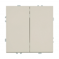 Выключатель Stekker Эмили 2-клавишный скрытой установки без рамки, кашемир (RSW10-5104-08)