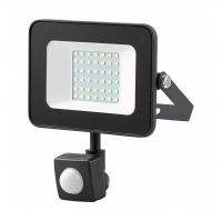 Прожектор светодиодный General GTAB 50Вт 6500К с датчиком, черный