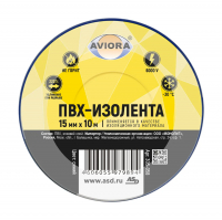 Изолента Aviora 15 мм х 10 м, синяя (305-058)