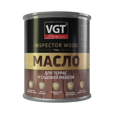 Масло для террас и садовой мебели VGT, Бесцветный 0,75 кг