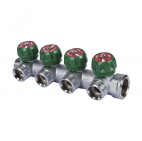 Коллектор регулирующий Stout 3/4"х4 отвода 3/4" ЕК