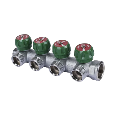 Коллектор регулирующий Stout 3/4"х4 отвода 3/4" ЕК