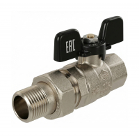 Кран шаровой Stout полнопроходной с американкой 1/2" г/ш, ручка бабочка