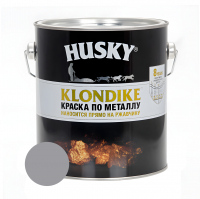 Краска по металлу Husky Klondike глянцевая RAL 7004, светло-серая 2,5 л