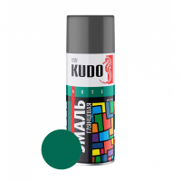 Эмаль аэрозольная KUDO KU-1007 алкидная, зеленая 520 мл