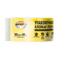 Скотч Aviora 50 мм х 66 м упаковочный, толщина 50мкм, прозрачный (301-001)