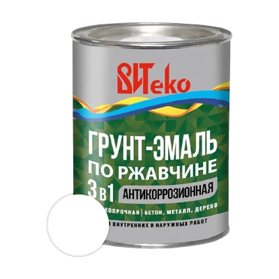Грунт-Эмаль по ржавчине ВИТеко, белая 0,4 кг