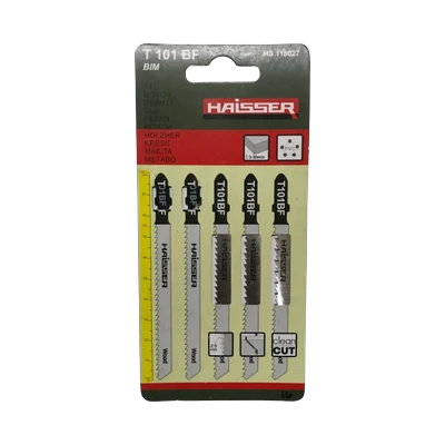  Пилка для лобзика по дереву Haisser HS118027 Т101BF 100х75 мм (1 шт)