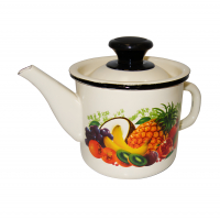 Чайник эмалированный 1,0 л с рисунком (42704-072/4)