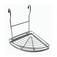 Полка для рейлинга угловая мини 238х260х270 мм, хром