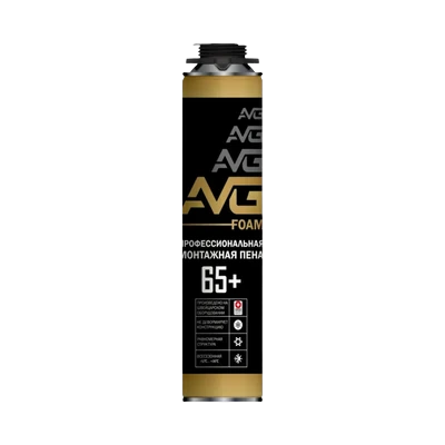 Монтажная пена AVG профессиональная 65+ всесезонная 860 мл