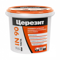 Шпатлевка Ceresit (Церезит) IN90 Паста полимерная готовая, супербелая 18 кг